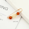 Imitation Pearl and Rhinestone Safety Pin Brooch with Multiple Designs - Image 56
