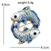 Lovely Fishes Brooches For Women Unisex 2-color Pisces Zodiac Sign Animal Party Casual Brooch Pins Gifts - Image 6