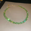 Colorful Rhinestone Choker Necklace with Multiple Color Options - Image 5