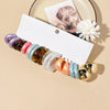 20pcs European American Minimalist Colorful Exaggerated Stylish Acrylic Resin C Shape Hoop Earrings Set - Image 8