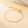 Thin Twisted Water Wave Chain Anklets for Women Stainless Steel Jewelry Bracelet on the leg Mother's Day Gift - Image 2