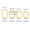 Oval Hoop Earrrings Stainless Steel Elliptic Shape Silver/Gold Color 20MM Big Round Clips Smooth Mental Ear - Image 3