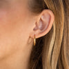 Stainless Steel Thin Hoop Earrings in Gold-Tone or Silver-Tone with 12 mm 14 mm or 18 mm Options - Image 3
