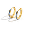 Stainless Steel Birthstone Earrings Minimalist Huggie Hoop Earrings for Women Tiny Round Circle Unisex - Image 34