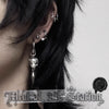 Y2K Spike Rivet Ball Pearl Hoop Earrings for Women Stainless Steel Punk Pointed Drop Earrings Gothic Jewelry Accessories - Image 1