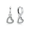 Heart and Hoop Earrings with Cubic Zirconia in Many Styles - Image 23