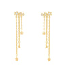 Cubic Zirconia Long Tassel Drop Earrings For Women Star Moon Chain Pendant Piercing Earring Korean Jewelry - Image 8