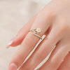 1PCS Micro inlaid Zircon Flower Adjustable Ring Women's Wedding Party Accessories Jewelry Gifts - Image 5