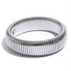 Stainless Steel Link Bangle with Rounded Profile in Gold-Tone or Silver-Tone - Image 9