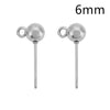 20pcs Pvd Stainless Steel Stud Earrings Post Pins With Loop 4 5 6 8 mm Earring Backs Making For Jewelry - Image 10