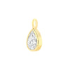 Geometric Pendant Necklace with Clear Stone Accent - Image 12