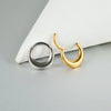 1pcs Titanium Silver&Gold Color Moon Septum Nose Ring Hinged Clicker Nipple Ring Ear Studs Lobe Cartilage Piercing Jewelry - Image 2