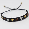 Adjustable Multicolor Heart Bead Bracelet with Woven Pattern - Image 14