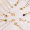 316L Stainless Steel Gold Color Pendant Stone Earring Hoop Earrings For Women Jewelry Gifts - Image 4