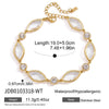 Zircon Geometric Cuff Bracelet For Women Gold Pvd Plated Stainless Steel Cuff Bracelet Jewelry - Image 9