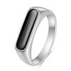 Mother Of Pearl Ring Signet Ring Dainty Bar Beautiful Gift For Her Him Staple Jewelry - Image 9
