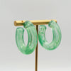 Really Pretty Multicolor Green Purple Yellow Red Resin Acrylic Circle Chunky Hoop Earrings For Women - Image 30