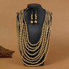 1SET African Style Multi-Layer Wooden Bead Jewelry Set Chokers Necklace Colorful Bohemian Necklace Earrings Set Party Jewelry - Image 3