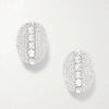 Stonefans Large Round Clip on Earrings Women No Piercing Accessories Design Rhinestone Clip Earrings Wedding Ear Jewelry