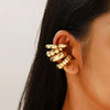 C-Shaped Clip-On Ear Cuff with Water Drop Detail - Image 22