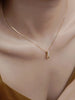 1PCS Simple Personality Geometric Lines Unknown Ring Interlocking Wedding Birthday Party Proposal Gift Collarbone Chain Necklace - Image 1
