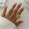 Simple Ccb Small Ball Ring for Women Men Punk Hip Hop Metal Open Finger Ring Female Jewelry Gift - Image 8