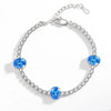 Light Silver Bright Oval Fire Zircon Women's Bracelet - Image 4