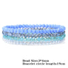4pcs/set Gold Color Crystal Beads Bracelets For Women Girl Stone Austria Crystal Glass Elastic Bracelet Set Jewelry - Image 2