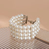 Wide Imitation Pearl Beaded Cuff Bracelet in Multiple Styles - Image 13