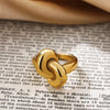 Vintage Stainless Steel Rings for Women Punk Chunky Irregular Smooth Adjustable Open Ring Jewelry Weddings Gifts - Image 50
