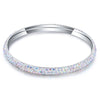 Geometric Zircon Cuff Bracelet For Women Golden Plated Open Bangle Party Wedding Jewelry Gifts - Image 15