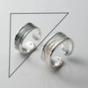 Ventfille Silver Waterdrop Open Line Cross Ring For Female Unique Design Jewelry Gift - Image 12