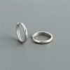 Silver Simple Matte Bohemian Round Ear Buckle for Women Punk Unisex Rock Hoop Earring Jewelry Accessories - Image 7