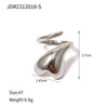 Stainless Steel Open Ring Personality Charms Pvd Gold Plated Jewelry for Women - Image 12
