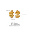 Statement Stainless Steel Hammer Metal Geometric Drop Big Earrings Gold Pvd Plated Attractive Daily Jewelry - Image 13