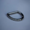 Titanium Nose Ring Piercing 8/10/12mm Nose Ring D Shape Segment Clicke Cartilage Tragus Helix Industrial Piercing Body - Image 17