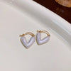 Unique Style Pearl Heart Shaped Hoop Earrings Simple Versatile Elegant Accessories for Women‘s Jewelry - Image 8