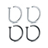 Fake Nose Ring Hoop No Piercing for Nose Lip and Ear 20G - Image 16