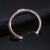 Gentle Mens Leather Bangle, Stainless Steel Cuff Bracelet with PU Leather Insert, Casual Personality Male Jewelry Gift - Image 6