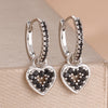 2PCS Light Heart Shaped Coloured Zircon Drop Earring For Women Temperament Gift Young Girls Statement Jewelry - Image 8