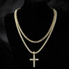 Hip Hop Iced Out Cross Pendant Necklace Strap 4mm Zircon Tennis Chain Men Women Sparkling Necklace Punk Jewelry Gift - Image 6