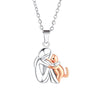 Women and Dog Necklace Cute Little Girl Puppy Pendants Necklaces Animal Pet Jewelry - Image 8