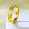 Textured Stainless Steel Band Ring in Gold-Tone or Silver-Tone - Image 4
