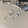 Sparkling Zircon Lava Star Geometric Stud Earrings For Women Girls Minimalist Creative Birthday Jewelry Gifts - Image 3