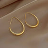 Geometric Oval Hoop Earrings for Women Simple Desgin Earrings Party Wedding Jewelry Accessories - Image 4