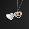 Silver Color Love Heart Photo Frame Pendant Necklace For Women I Love You Flower Pattern Heart Openable Locket Necklace Jewelry - Image 3