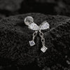 Titanium Bowknot Dangle Chain Flat Back Stud 18G 16G Threadless Push Pin Bow Cartilage Helix Ear Piercing - Image 5
