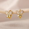 Butterfly Earrings For Women Girls Modern Gold Color Stainless Steel Earrings Wedding Aesthetic Jewelry - Image 1