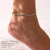 Silver Color Snake Chain Anklet for Women Beach Chain Ankle Gifts Stainless Steel Not Allergic Men's Blade Chain Wholesal - Image 2