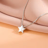 Simple Sweet Silver Star Pendant Necklaces - Image 2